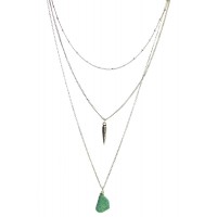 Turquoise Fragment Stone Layering Necklace